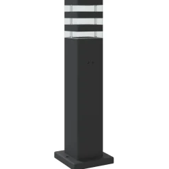 vidaXL Vloerlampen voor buiten met sensor 50 cm aluminium zwart