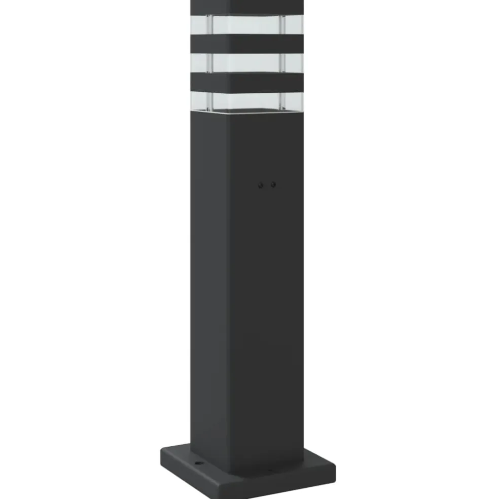 vidaXL Vloerlampen voor buiten met sensor 50 cm aluminium zwart
