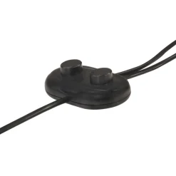 vidaXL Vloerlamp met 2 lampenkappen E27 gietijzer wit