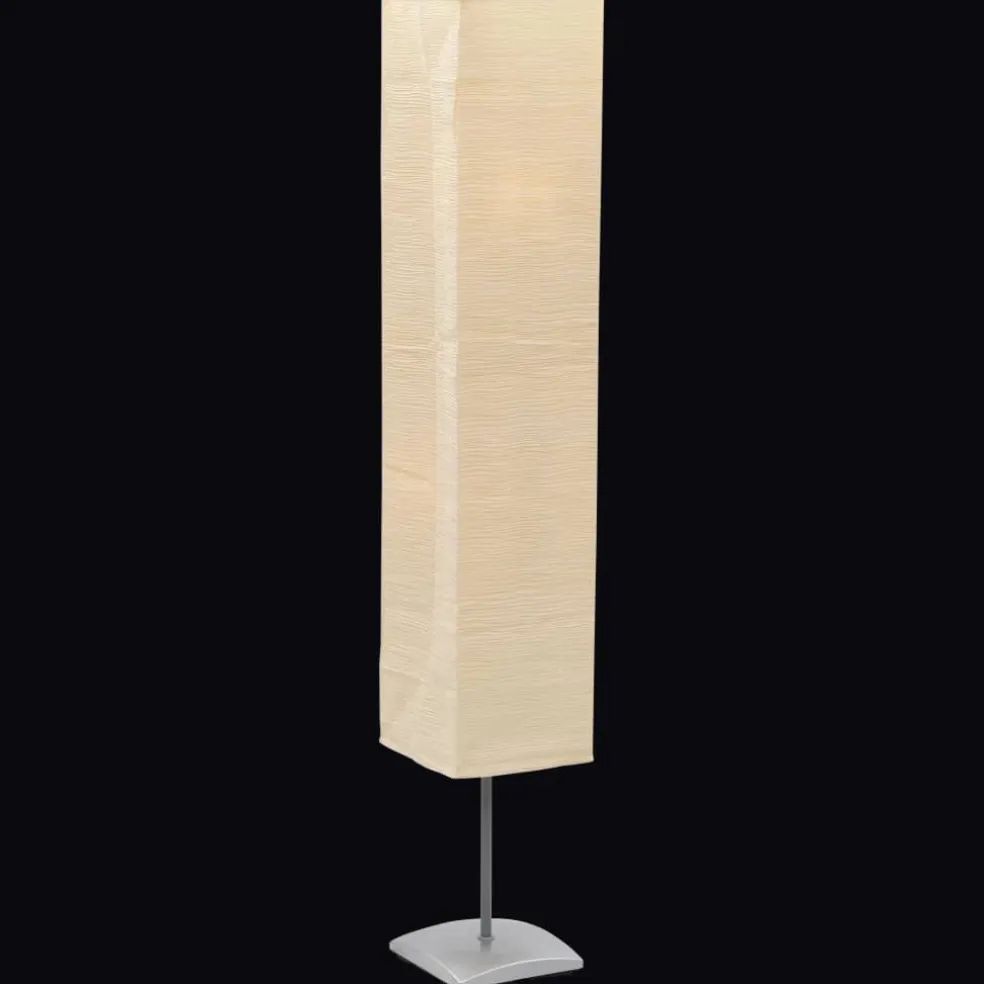 vidaXL Vloerlamp met papieren lampenkap 135 cm