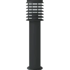 vidaXL Vloerlamp voor buiten 60 cm roestvrij staal zwart