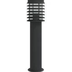 vidaXL Vloerlamp voor buiten 60 cm roestvrij staal zwart