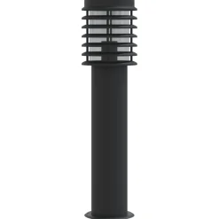 vidaXL Vloerlamp voor buiten 60 cm roestvrij staal zwart