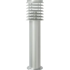 vidaXL Vloerlamp voor buiten met sensor 60 cm roestvrijstaal zilver