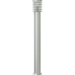 vidaXL Vloerlamp voor buiten met sensor 110 cm roestvrijstaal zilver