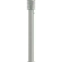 vidaXL Vloerlamp voor buiten met sensor 110 cm roestvrijstaal zilver