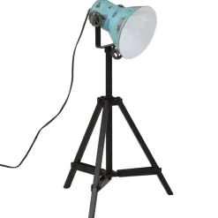 vidaXL Vloerlamp 25 W E27 35x35x65/95 cm verweerd blauw