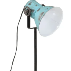 vidaXL Vloerlamp 25 W E27 35x35x65/95 cm verweerd blauw