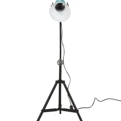 vidaXL Vloerlamp 25 W E27 35x35x65/95 cm verweerd blauw