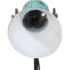 vidaXL Vloerlamp 25 W E27 35x35x65/95 cm verweerd blauw