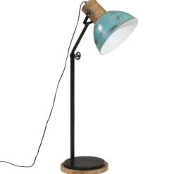 vidaXL Vloerlamp 25 W E27 30x30x100-150 cm verweerd blauw