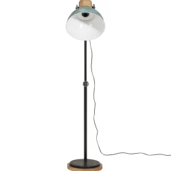 vidaXL Vloerlamp 25 W E27 30x30x100-150 cm verweerd blauw