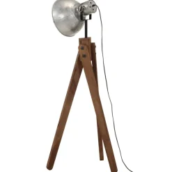 vidaXL Vloerlamp 25 W E27 45x45x120 cm vintage zilverkleurig