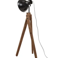 vidaXL Vloerlamp 25 W E27 45x45x120 cm zwart