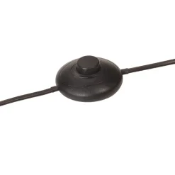 vidaXL Vloerlamp 25 W E27 45x45x120 cm zwart