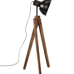 vidaXL Vloerlamp 25 W E27 45x45x120 cm zwart