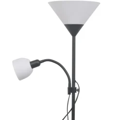vidaXL Vloerlamp zwart