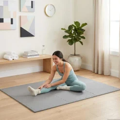 vidaXL Vloermatten 6 st Grijs 2,16 m² EVA Schuim