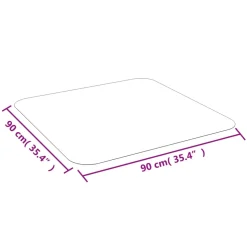 vidaXL Vloermat voor laminaat of tapijt 90x90 cm