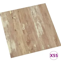 vidaXL Vloerplanken Crème en Lichtbruin 5,11 m² 55 st PVC