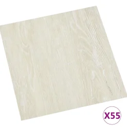 vidaXL Vloerplanken Crèmewit 5,11 m² 55 st PVC