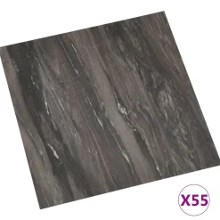 vidaXL Vloerplanken Donkergrijs 5,11 m² 55 st PVC