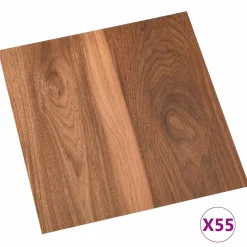 vidaXL Vloerplanken Donker Hout 5,11 m² 55 st PVC