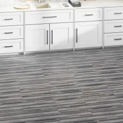 vidaXL Vloerplanken Gestreept Grijs 5,02 m² 36 st PVC