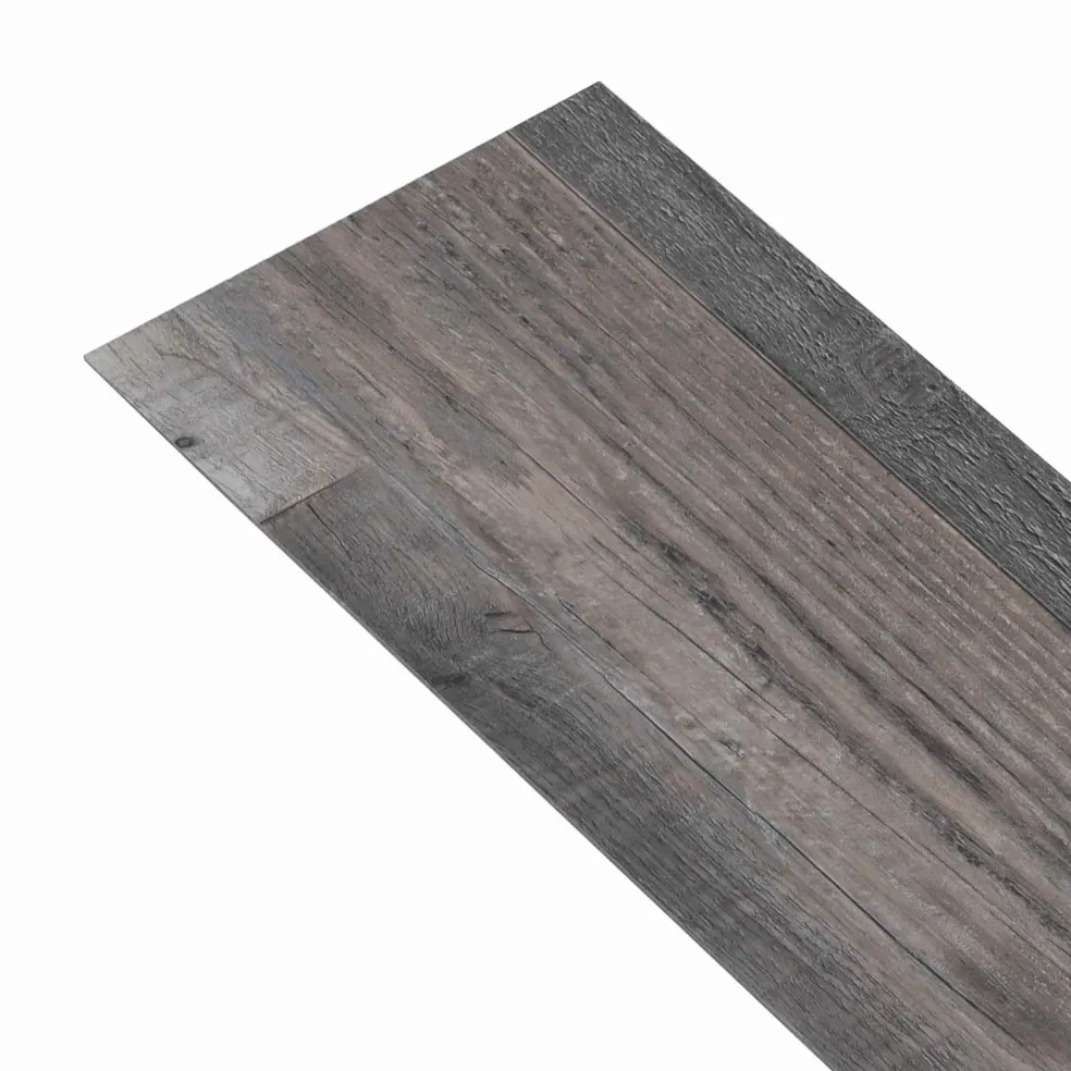 vidaXL Vloerplanken Grijs 5,26 m² 18 st PVC