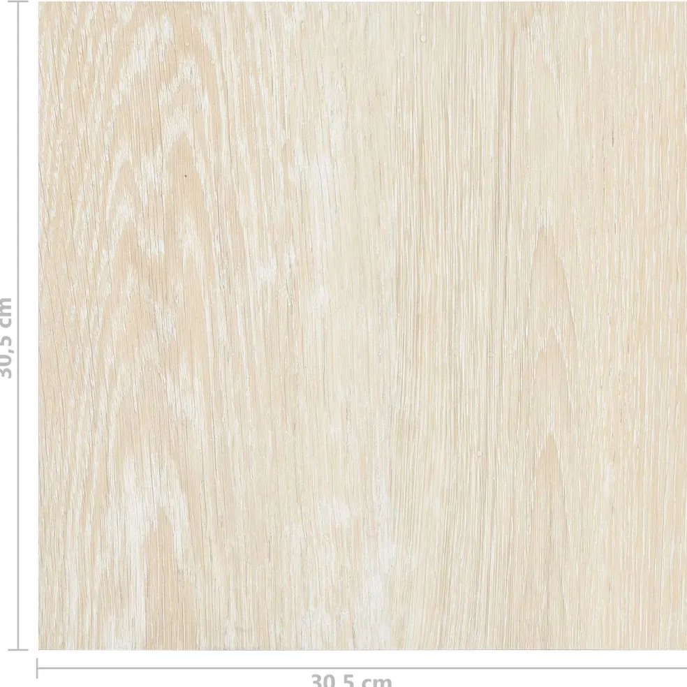 vidaXL Vloerplanken Wit en Beige 5,11 m² 55 st PVC