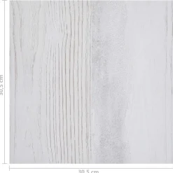 vidaXL Vloerplanken Wit en Lichtgrijs 5,11 m² 55 st PVC