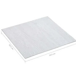 vidaXL Vloerplanken Wit Hout 5,11 m² 55 st PVC