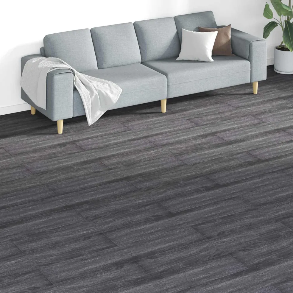 vidaXL Vloerplanken Zwart en Wit 5,26 m² 18 st PVC