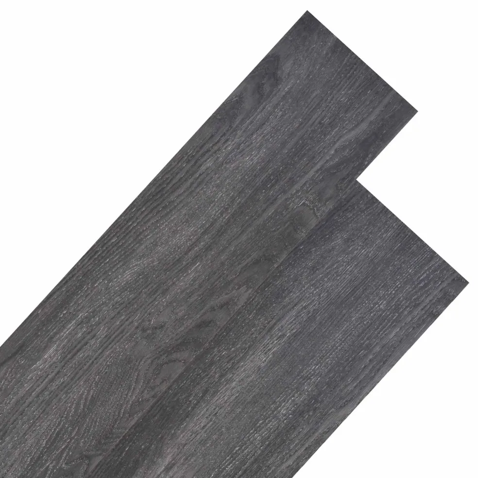 vidaXL Vloerplanken Zwart en Wit 5,26 m² 18 st PVC
