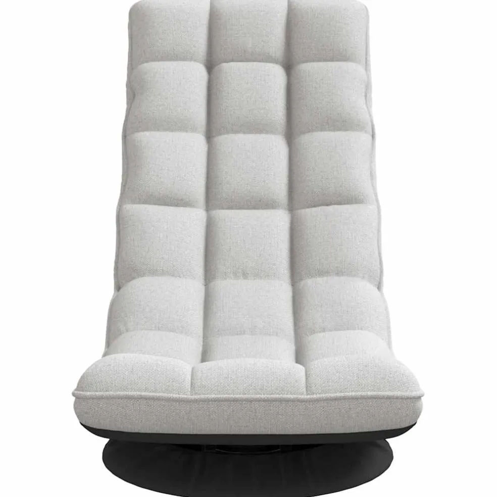 vidaXL Vloerstoel draaibaar 70x51x79 cm stof wolkengrijs