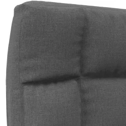 vidaXL Vloerstoel inklapbaar stof donkergrijs
