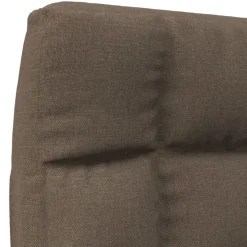 vidaXL Vloerstoel inklapbaar stof taupe