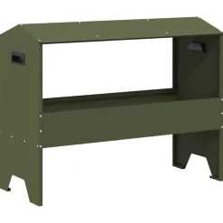 vidaXL Voederbak voor vee Olijfgroen 79 x 35 x 62 cm 15 kg