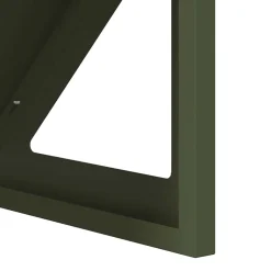 vidaXL Voederbak voor vee Olijfgroen 108 x 50 x 28 cm 10 kg