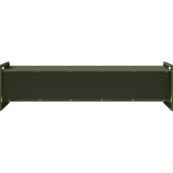 vidaXL Voederbak voor vee Olijfgroen 108 x 50 x 28 cm 10 kg
