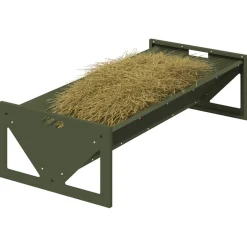 vidaXL Voederbak voor vee Olijfgroen 108 x 50 x 28 cm 10 kg