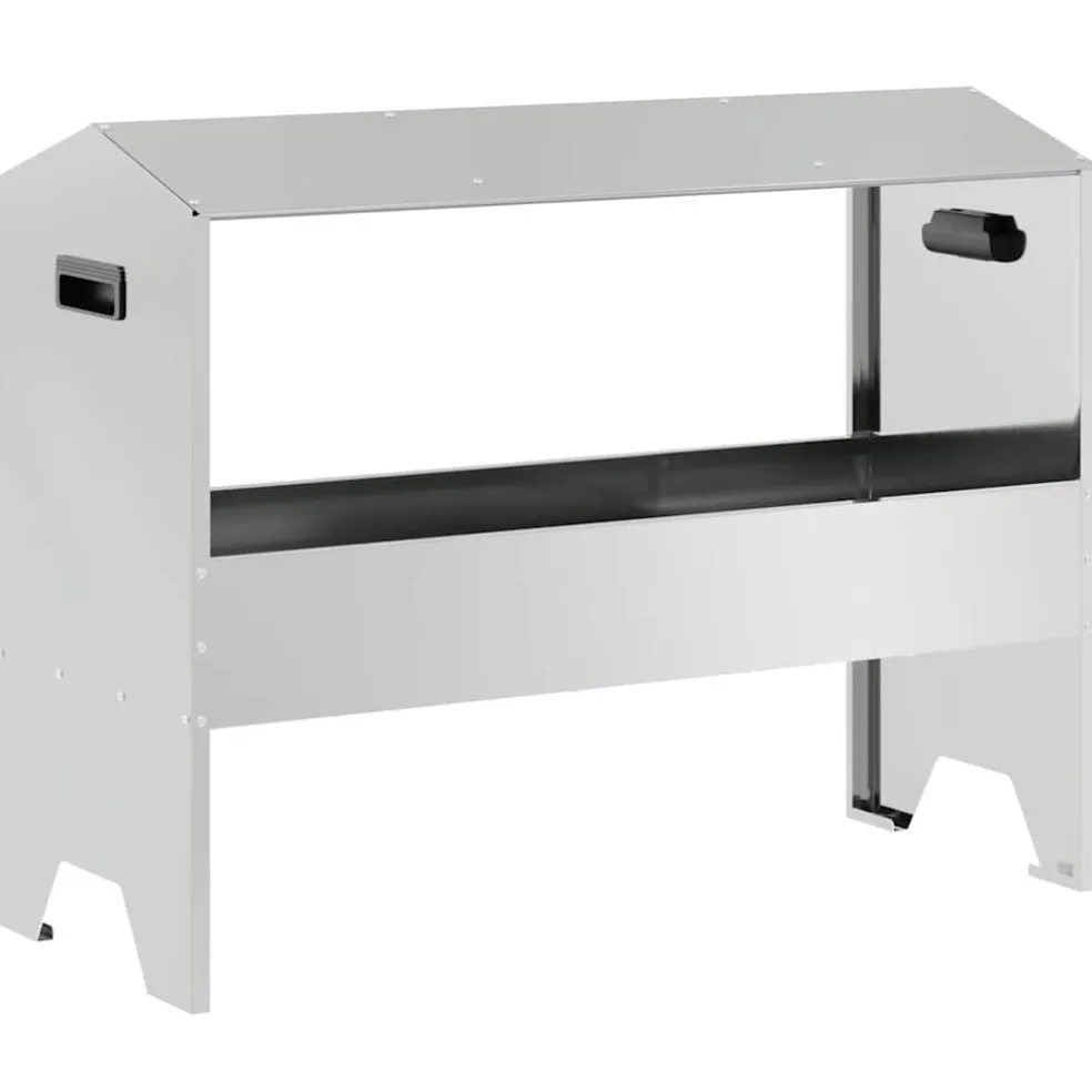 vidaXL Voederbak voor vee zilver 79 x 35 x 62 cm 15 kg