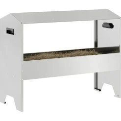 vidaXL Voederbak voor vee zilver 79 x 35 x 62 cm 15 kg