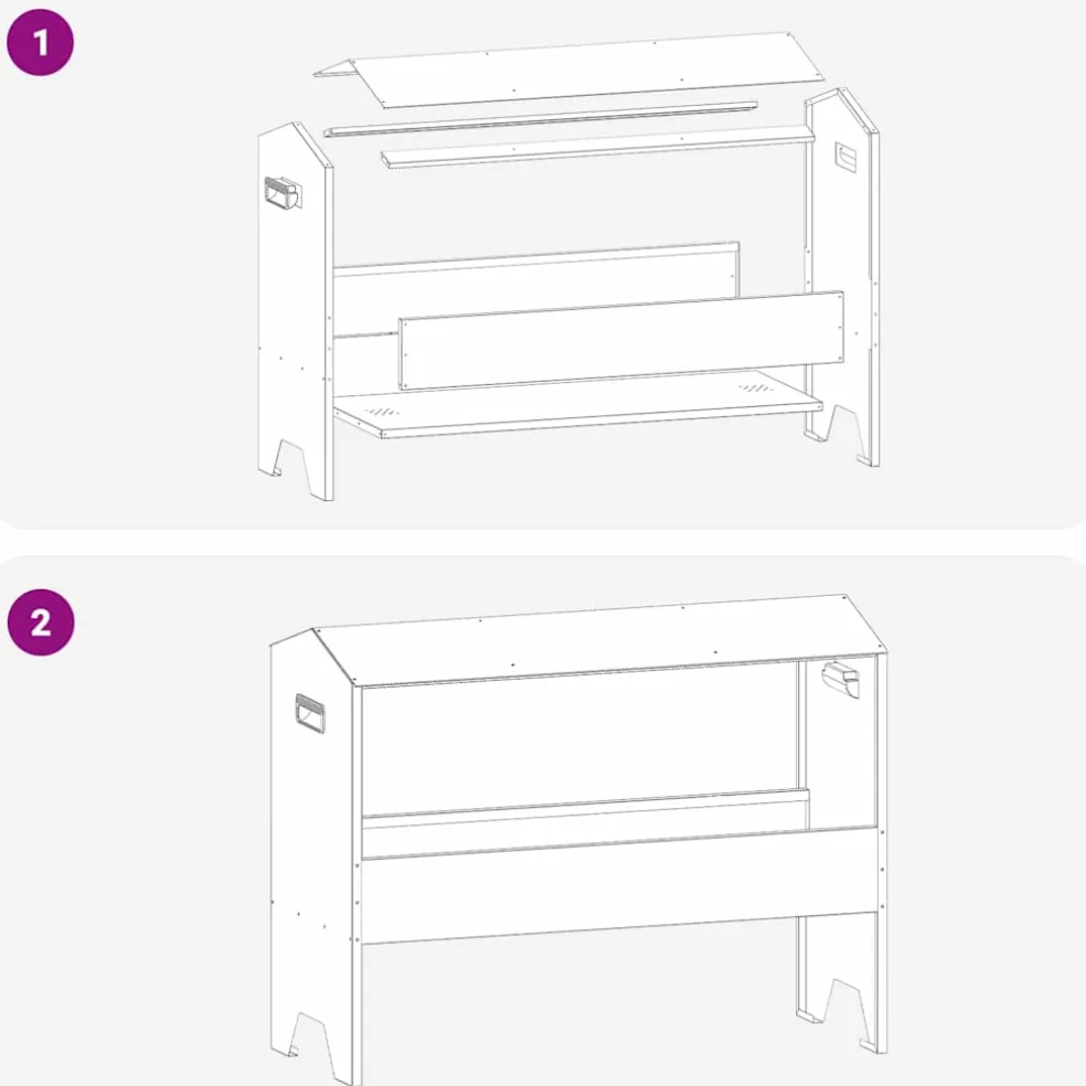vidaXL Voederbak voor vee zilver 79 x 35 x 62 cm 15 kg