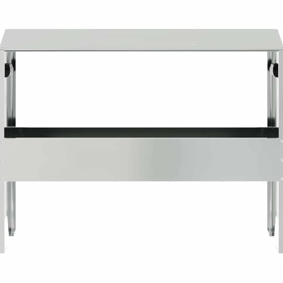 vidaXL Voederbak voor vee zilver 79 x 35 x 62 cm 15 kg