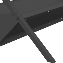 vidaXL Voederbak voor vee Zwart 111 x 76 x 38 cm 10 kg