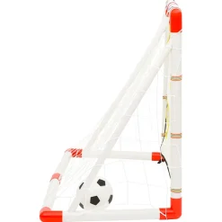 vidaXL Voetbaldoelenset met doelmuur 120x51x77,5 cm