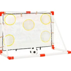 vidaXL Voetbaldoelenset met doelmuur 120x51x77,5 cm