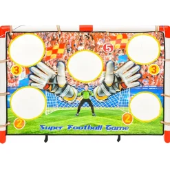 vidaXL Voetbaldoelenset met doelmuur 120x51x77,5 cm
