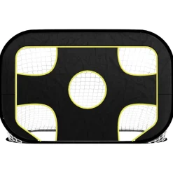 vidaXL Voetbaldoel met doelwit 120x80x80 cm polyester